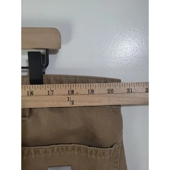 Carhartt Men's Relaxed Straight Twill Dungaree Khaki Work Pants Utility SZ 44 - Picture 3 of 8